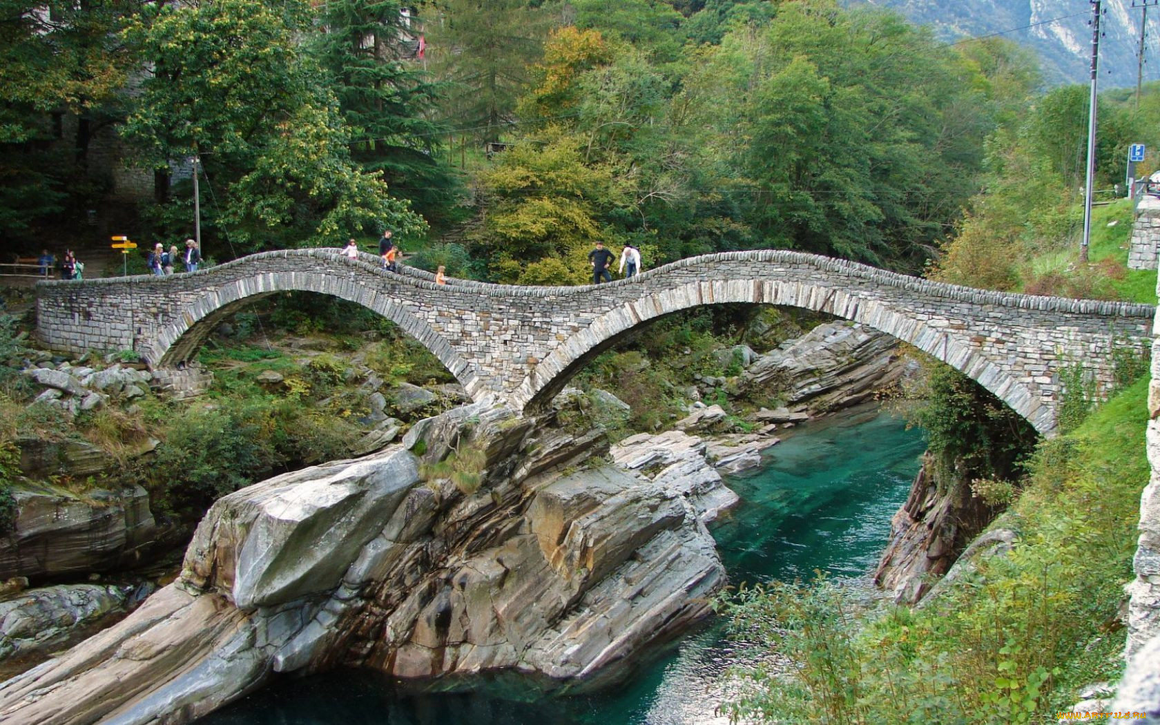 ponte, dei, salti, switzerland, , , 